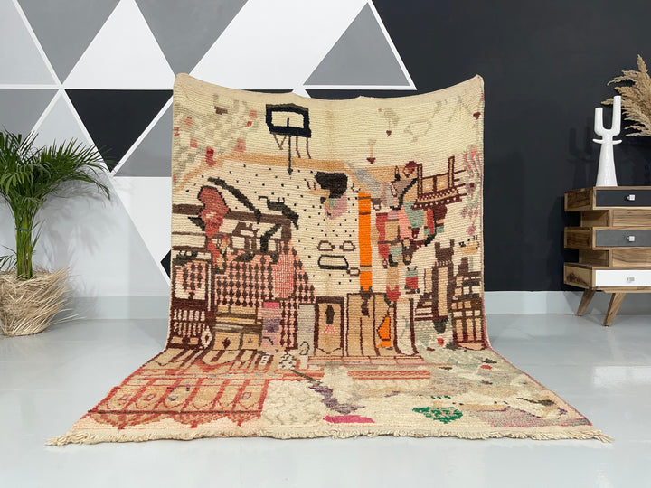 Boujaad Berber Moroccan Artisan Handmade Rug