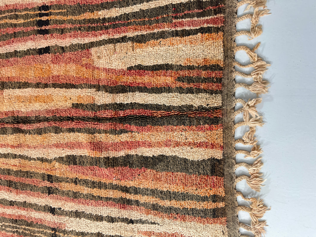 Close up of Boujaad Berber Moroccan Artisan Handmade Rug
