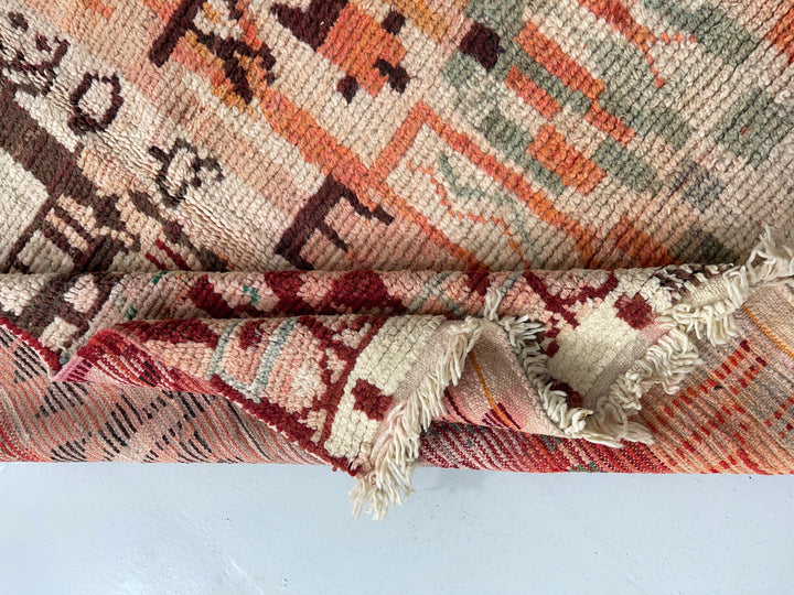 Close up of Boujaad Berber Moroccan Artisan Handmade Rug