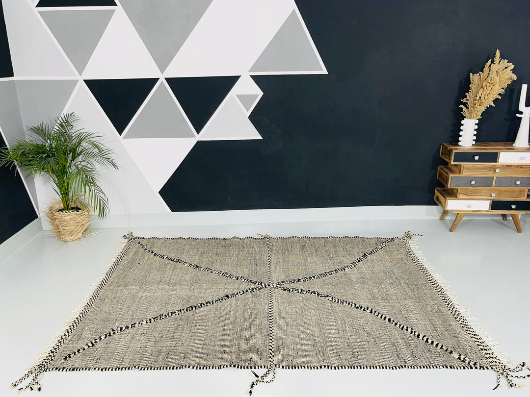 Interior design view of Kilim Berber Moroccan Artisan Handmade Rug