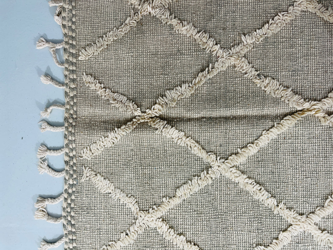 Close up of Kilim Berber Moroccan Artisan Handmade Rug