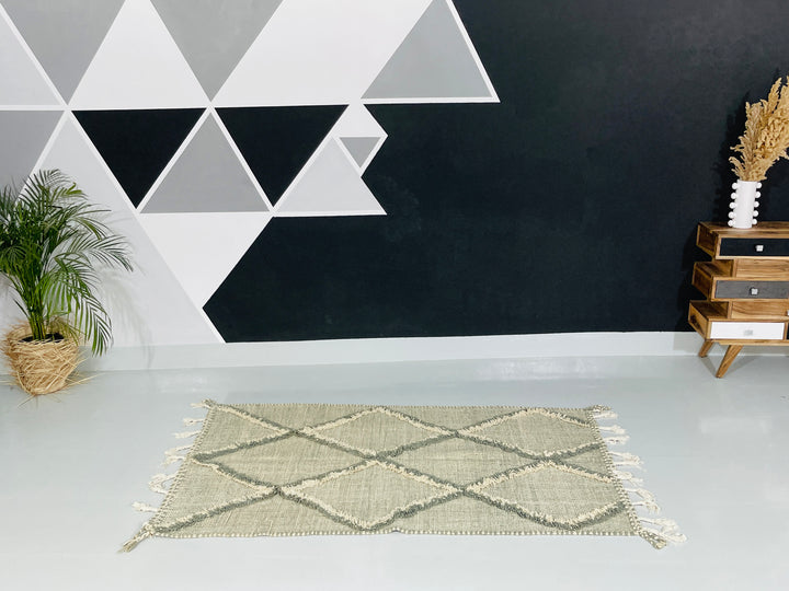 Interior design view of Kilim Berber Moroccan Artisan Handmade Rug