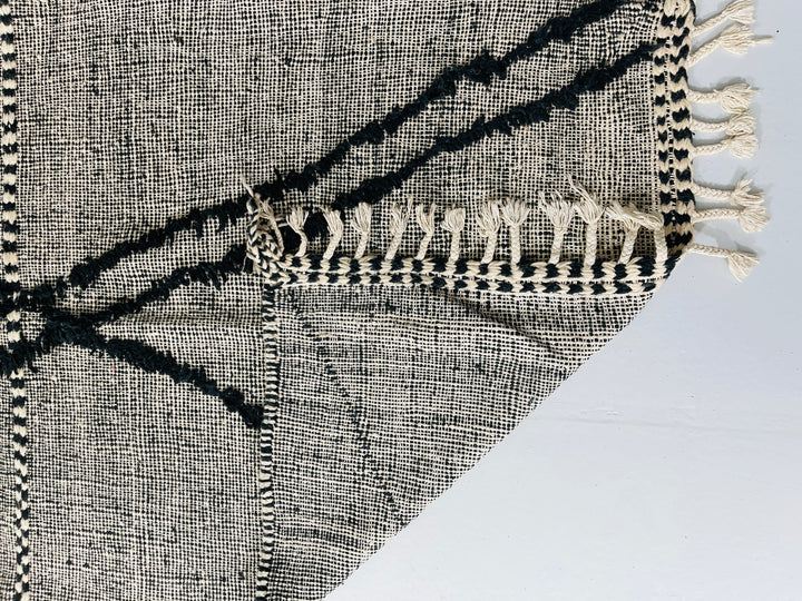 Close up of Kilim Berber Moroccan Artisan Handmade Rug