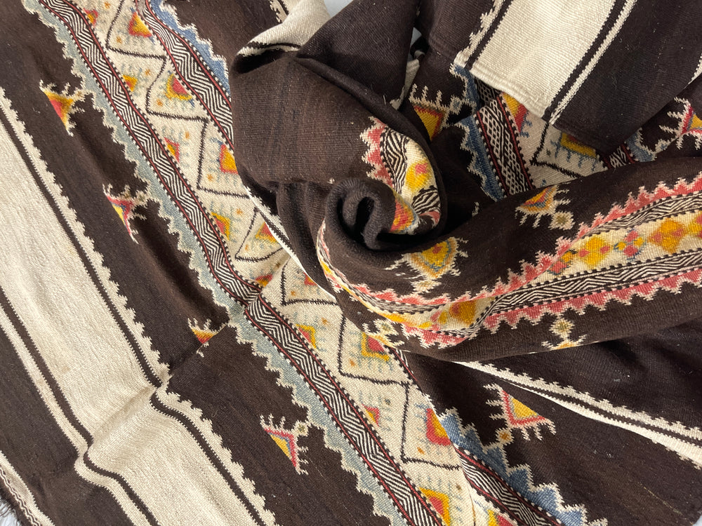 Close up of Glaoui Berber Moroccan Artisan Handmade Rug