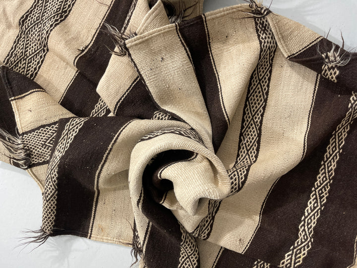 Close up of Glaoui Berber Moroccan Artisan Handmade Rug