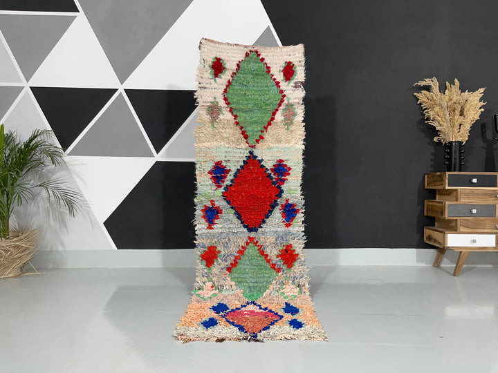 Boucherouite Berber Moroccan Artisan Handmade Rug