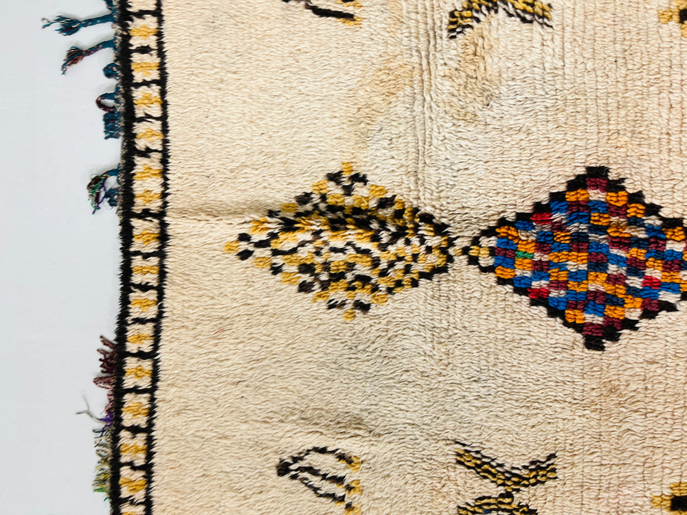 Close up of Azilal Berber Moroccan Artisan Handmade Rug