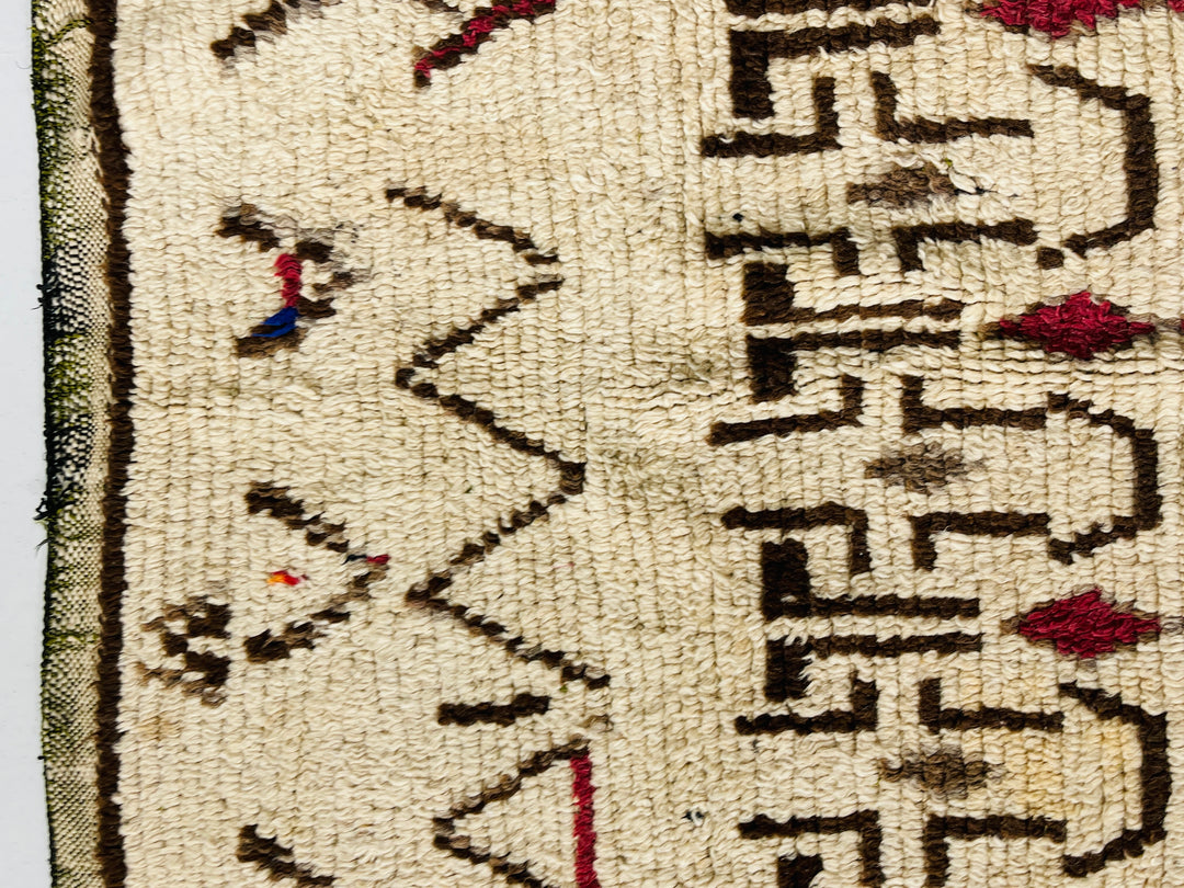 close up of Azilal Berber Moroccan Artisan Handmade Rug